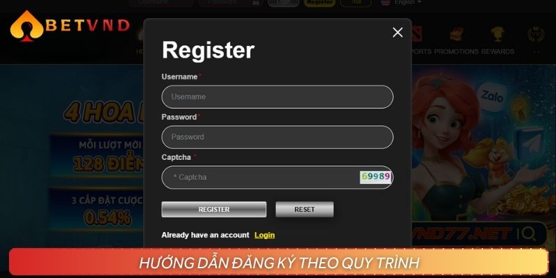 Hướng dẫn đăng ký từng bước một