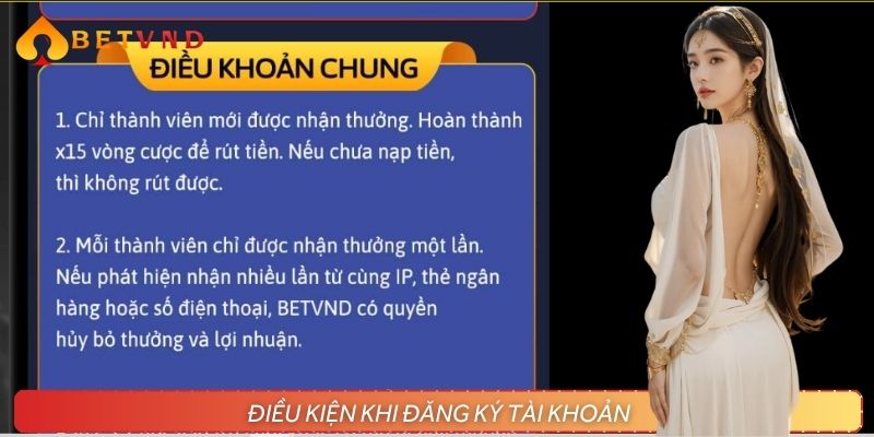Điều kiện cần đáp ứng mới được thực hiện hướng dẫn đăng ký