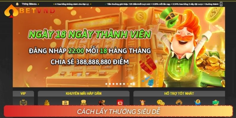 Cách nhận thưởng thành viên chỉ cần 3 bước